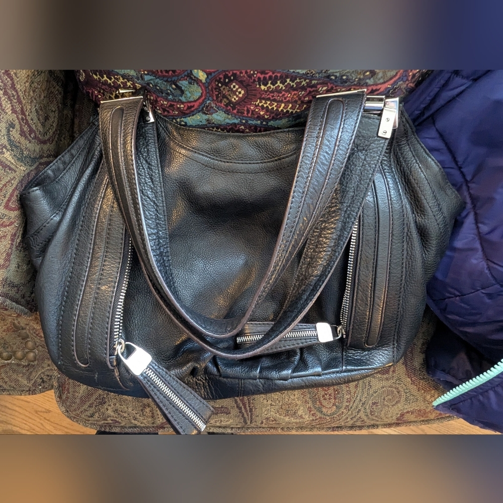 BMackowsky Hobo Bag In Black Leather - Picture 14 of 14